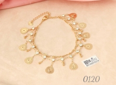 Bracelet Gold  Artificial Gemstones