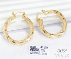 Earrings Gold Glossy