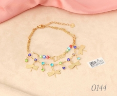 Bracelet Gold Butterfly Pendant