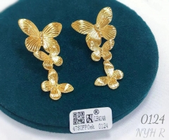 Earrings Gold/Silver Butterfly Model