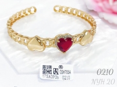 Bracelet Gold Artificial Gemstones