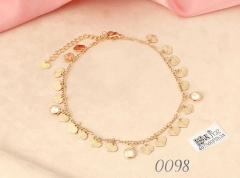 Bracelet Gold Heart Sequins