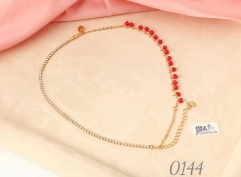 Bracelet Gold  Red Zircon