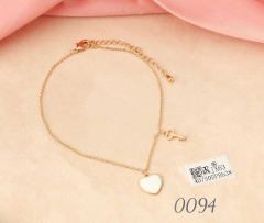 Bracelet Gold  Heart Pendant