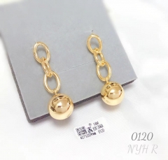 Earrings Gold/Silver Beads