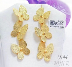 Earrings Gold Butterfly Model