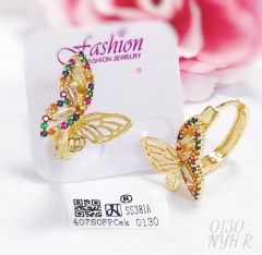 Earrings Gold/Silver  Butterfly Model