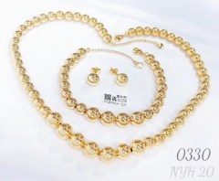 Jewelry set gold beads