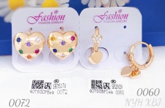 Earrings Gold Heart Shape