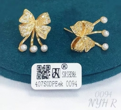 Earrings Gold Butterfly Model