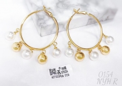 Earrings Gold Artificial Gemstones