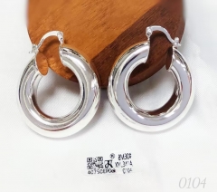 Earrings Silver Simple