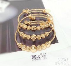 Bracelet gold beads