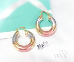 Earrings Colorblock Fashion