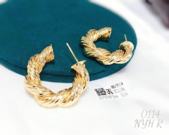 Earrings Gold Irregular