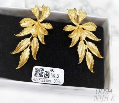 Earrings Gold/Silver Leaf Model