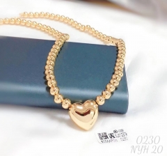 Necklace gold beads