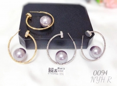 Gold/Silver Earrings Pearl Style