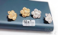 Gold/Silver Flower Earrings