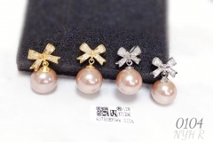 Bow Pearl Earrings