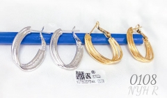 Earrings Gold Silver Irregular