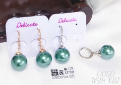 Pendant earrings lake green pearl popular style