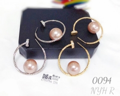 Gold/Silver Earrings Pearl Style