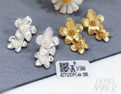 Gold/Silver Flower Earrings