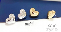 Earrings Heart Model Polished