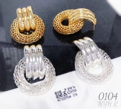 Gold/Silver Earrings Irregular Simple Style