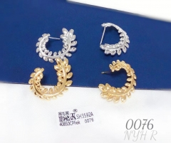 Earring Gold/Silver Leaf Model