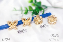 Golden Flower Earrings