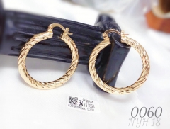 Irregular gold earrings