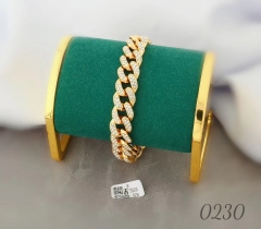 Simple gold bracelet