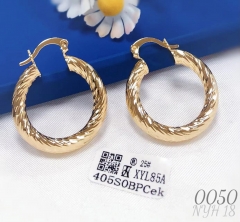 Gold Earrings Sparkling Style