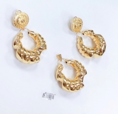 Earrings Pendant Set Gold