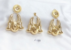 Earring pendant set irregular