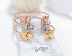 Leopard Bracelet Set Gold/Silver/Rose Gold Glossy Style