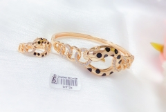 Leopard bracelet ring set simple style