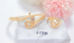 Gold Snake Bracelet Ring Set