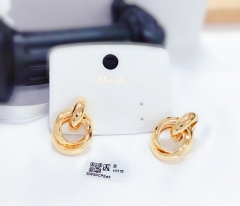 Gold irregular hollow earrings