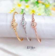 Leopard bracelet set gold/silver/rose gold