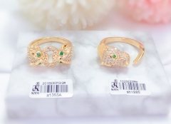 Gold leopard ring exquisite