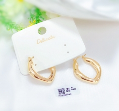 Gold all-match earrings