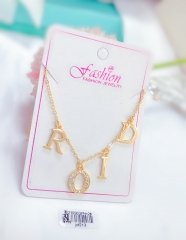 Polished Letter Gold Necklace