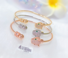 Leopard bracelet set gold/silver/rose gold