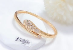 Snake bracelet white zircon