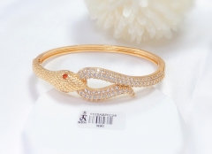 Snake bracelet white zircon