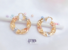 glossy twist curl earring