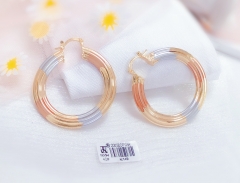 Oil painting color matching exquisite earrings